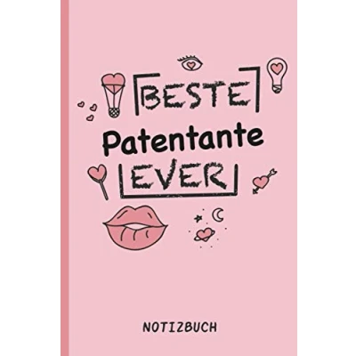 Abbildung von Beste Patentante Ever: A5 Notizbuch als Geschenk für eine /punktiert Geschenke zum GeburtstagGeburtstagsgeschenk Kollegin