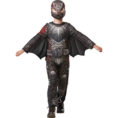 Abbildung von Rubie&#039;s Kostüm Drachenzähmen leicht gemacht 3 Hicks Drachenfliege, Kinderkostüm des dritten Dragons Film im Battlesuit Look