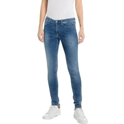 Abbildung von Replay Damen Jeans New Luz Skinny Fit mit Comfort Stretch, Medium Blue 009 (Blau), 32W / 28L