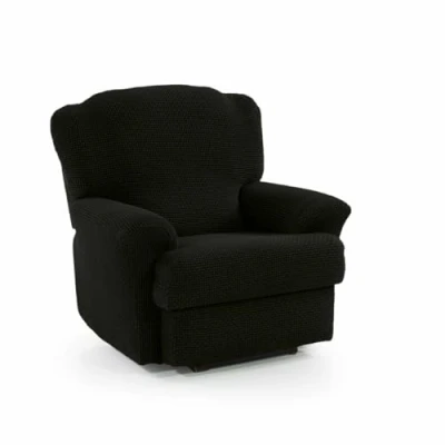 Abbildung von SOFASKINS® Sofabezug für Relaxsessel, super elastisch, Sofabezug, atmungsaktiv und langlebig, einfach anzubringen, Größe 70 90 cm, Schwarz
