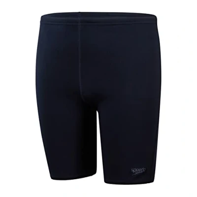 Abbildung von Speedo Junior Boy&#039;s ECO Endurance+ Jammer Swimming Trunks Training Chlorine Resistant Quick Drying Stretch Fabric Recycled Material Comfort Fit, True Navy/White, 7 8 Years