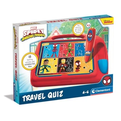 Abbildung von Clementoni® Spiel, E Lektor Quizspiel Spidey und seine Superfreunde, Quiz Travel, Made in Europe, FSC® schützt Wald weltweit