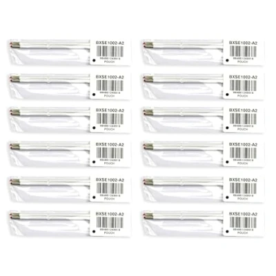 Abbildung von Pentel BXLM1002 A2 Nachfüllmine für iZee Kugelschreiber BX460, schwarz, 1,0mm Kugeldurchmesser = 0,5mm Strichstärke, Packungsinhalt 12 x 2er Tütchen