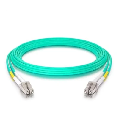 Abbildung von 10Gtek LC zu OM3 Multimode Duplex 1 Meter, LWL Glasfaser Patchkabel Fibre Optic Patch Cable 50/125μm LSZH für SFP SFP+ Transceiver, Aque