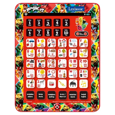 Abbildung von Lexibook Deutsch Englisches Lern Tablet Miraculous: Ladybug &amp; Cat Noir