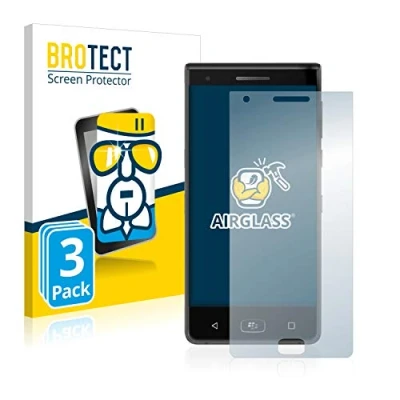 Abbildung von BROTECT Schutzglas für BlackBerry Motion 2017 (3 Stück) Schutzfolie Panzer Folie Glas [Extrem Kratzfest 9H, Anti Fingerprint, Ultra Transparent]