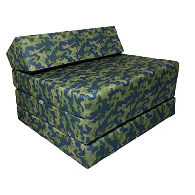 Abbildung von FORTISLINE Klappmatratze 200x70x10cm 3 teilige Faltmatratze H2 Gästematratze Camping Faltbare Kamping Bett Waschbar Bezug Erwachsene Klappbar Reisematratze Schaumstoff Matratze