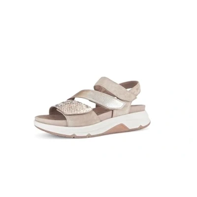 Abbildung von Gabor Damen Low Top Sneaker, Frauen Halbschuhe,schnürschuhe,schnürer,straßenschuhe,Strassenschuhe,Sportschuhe,Pesca/Puder/oasi,38.5 EU / 5.5 UK
