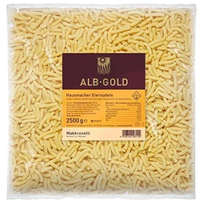 Abbildung von 2,5 kg Beutel Makkronelli lose, Hausmacher Eiernudeln