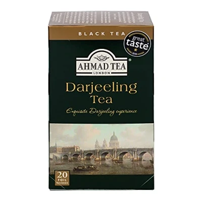 Abbildung von Ahmad Tea Darjeeling Schwarzer Tee 20 Teebeutel á 2 g mit Band