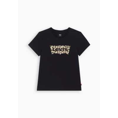 Abbildung von Levi&#039;s Damen The Perfect Tee T Shirt,Batwing Leopard Caviar,XS