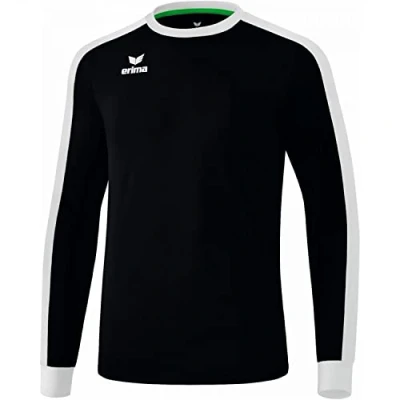 Abbildung von Erima Unisex Kinder Retro Star Trikot Langarm, Schwarz/Weiß, 116