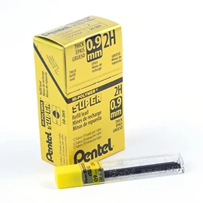 Abbildung von Pentel 509 2H 12 Stück 15 Minen 0,9 mm für Druckbleistifte