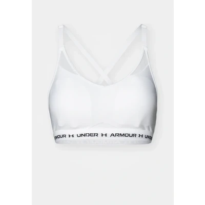 Abbildung von Under Armour Crossback LOW BRA Sportbh mit leichter Stützkraft, Damen, Größe: XS, White/black