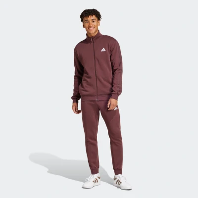 Abbildung von adidas Sportswear Basic Stripes SET Trainingsanzug, Herren, Größe: XL, Aurora ruby
