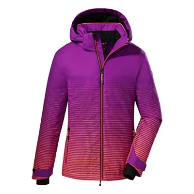 Abbildung von killtec Mädchen Skijacke/Funktionsjacke mit Kapuze und Schneefang KSW 158 GRLS SKI JCKT, neon reines orchidee, 116, 38490 000