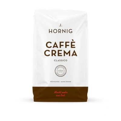 Abbildung von J. Hornig Kaffeebohnen Espresso, Caffè Crema Classico, 1kg ganze Bohnen, nussig schokoladiger Geschmack, für Vollautomaten, Siebträgermaschine und Espressokocher