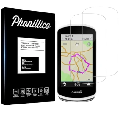 Abbildung von Schutzfolie kompatibel met Garmin Edge 1030/Edge 1030 Plus [Pack 2] Displayschutzfolie Panzer glas für Bildschirm GPS Fahrrad