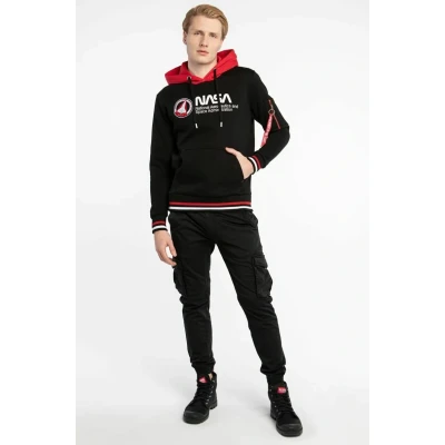 Abbildung von Alpha Industries Kapuzenpullover, Herren, Größe: Small, Black
