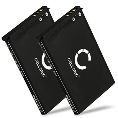Abbildung von CELLONIC 2X Ersatzakku für Siemens Gigaset SL910, SL910A, SL910H Telefon Ersatz Akku V30145 K1310K X447,V30145 X447 0 HY,V30145 K1310 X447, 1050mAh wiederaufladbare Batterie Telefonakku