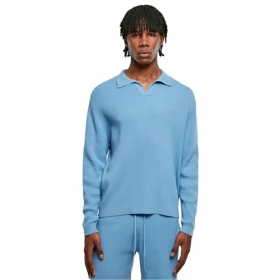 Abbildung von Urban Classics Longsleeve Poloshirt, Herren, Größe: XL, Horizonblue