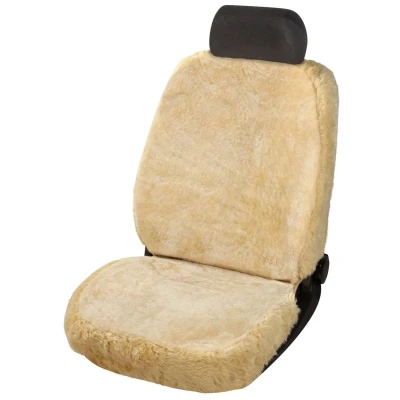 Abbildung von WALSER Trish 20037 Sitzschonbezug beige Lammfell vorne VOLKSWAGEN: Golf 4 Variant, Schrägheck, 5 OPEL: Corsa D Schrägheck