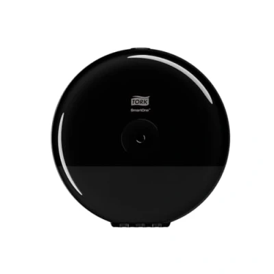 Abbildung von Tork SmartOne® Mini Spender für Toilettenpapier mit hoher Kapazität Schwarz T9, Elevation Design, 681008
