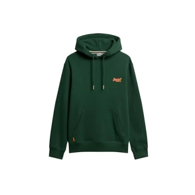 Abbildung von Superdry Essential LOGO Kapuzenpullover, Herren, Größe: Small, Enamel green