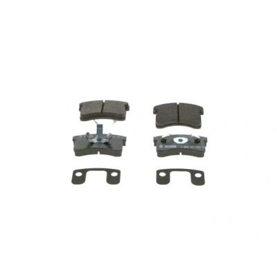 Abbildung von BOSCH 0 986 424 642 Bremsbelagsatz Low Metallic mit Anti Quietsch Blech, Montageanleitung DAIHATSU: CUORE 4