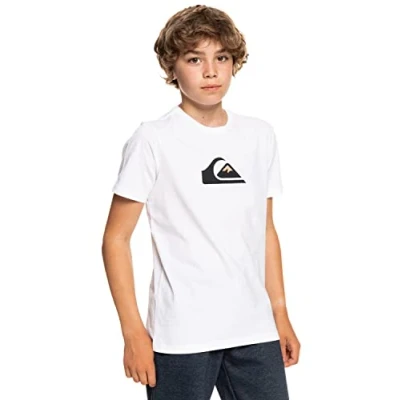 Abbildung von Quiksilver COMP LOGO TEE Tshirt print für Kinder, Größe: 152, White
