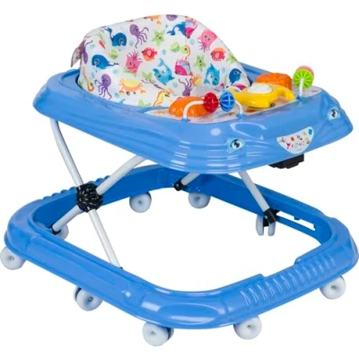 Abbildung von Toys Store Baby Gehwagen Gehfrei Lauflernwagen Babywalker Lauflernhilfe Alpina (Blau)