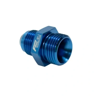 Abbildung von AN10 ORB Männlich Auf AN8 JIC Hose Fitting Adapter Blau