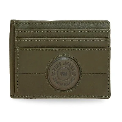 Abbildung von Pepe Jeans Cracker kartenetui Grün 9,5 x 7,5 cm Leder, grün, Talla única,