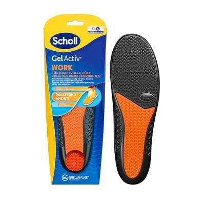 Abbildung von Scholl GelActiv Einlegesohlen Work Für Arbeitsschuhe in 40 46,5 stark beanspruchte Füße, Stoßdämpfung und komfortable Polsterung den ganzen Tag