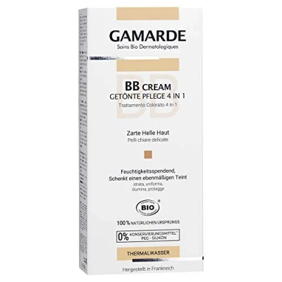 Abbildung von GAMARDE Bio Kosmetik: BB Cream Getönte Pflege 4 in 1 helle Haut I Tagescreme Naturkosmetik Creme Vegan Make Up Teint Korrigierend getönt 40 ml