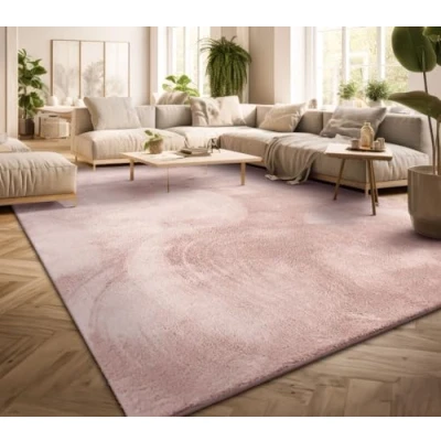 Abbildung von TT Home Teppich &quot;Andalucia 100&quot;, rechteckig, 14 mm Höhe, Wohnzimmer Kurzflor Einfarbig Modernes Design Waschbar