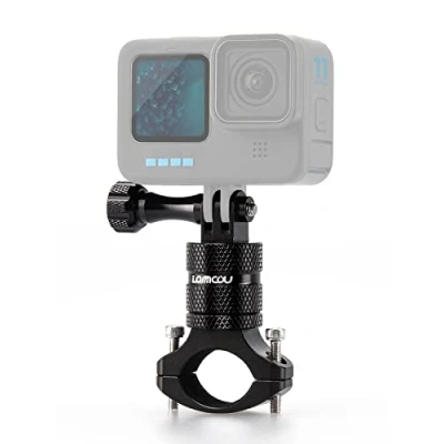 Abbildung von Lammcou Action Kamera Fahrrad Halterung für Go Pro, Metall Lenkerhalterung Befestigung Hero 13 12 11 10 9 8 7 Max Yi Insta 360 X3 X2 Actioncam Rohr Stange Halter Bike Handlebar Mount
