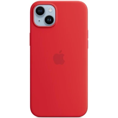 Abbildung von Apple Magsafe Silikon Back Cover Rot iPhone 14 Plus