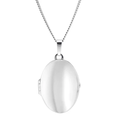 Abbildung von trendor 15545 Medaillon mit Halskette für Damen Silber 925