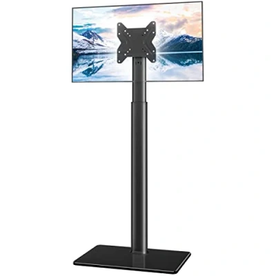 Abbildung von Universal tv Ständer Halterung mit 100 Grad schwenkbar standfüße fernsehständer, höhenverstellbar und neigbar für 19 bis 43 Zoll LCD, LED OLED TVs,HT1001BP