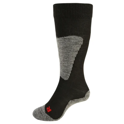 Abbildung von Falke Active SKI Kneehigh Anatomical Plush SOLE Kniestrümpfe für Kinder, Größe: 27 30, Black