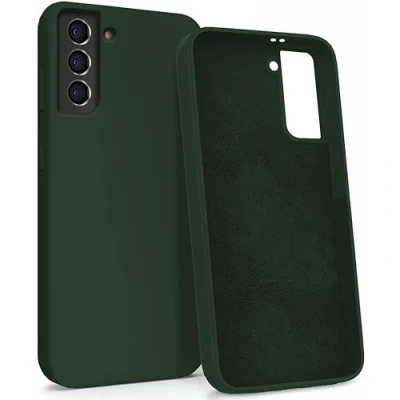 Abbildung von MyGadget Hülle für Samsung Galaxy S21 Plus Gummierte Handyhülle [ 3 Layer Struktur ] Schutzhülle mit Soft Inlay &amp; Hardcase Cover außen Olivgrün