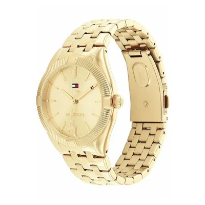 Abbildung von Tommy Hilfiger Uhr goldcoloured, Damen, Größe: One Size, Gold coloured