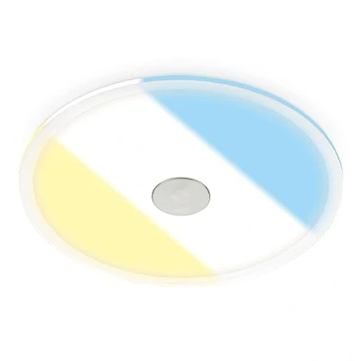 Abbildung von BRILONER 1x LED Einbaustrahler 230V, Strahler Badezimmer IP44, Deckenstrahler, Spots, Deckenspots flach, Badezimmerlampe, Lichtfarbe einstellbar, 22 cm