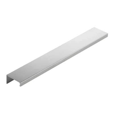 Abbildung von SO TECH® Möbelgriff Griffleiste SW120 Länge 230 mm Chrom matt (10 St), Profilgriff zur rückwärtigen Frontinnenseiten Montage