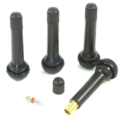 Abbildung von 4x Stück Snap In Gummiventile Ventil TR 418 Reifenventile Felgenventile 64mm