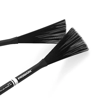 Abbildung von ProMark Heavy Nylon Brush 2B Schwarz Jazzbürste Drahtbürste für Snare Drums Drum