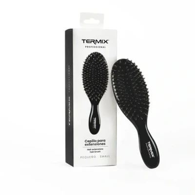 Abbildung von Termix Haarbürste für Extensions. Naturfasermischung aus Wildschwein und flexiblem Nylon, die Verbundenheit oder Fixierung nicht beschädigen. Kleine Größe. ,1 Stück (1er Pack)