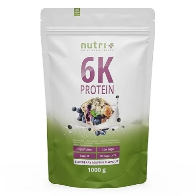 Abbildung von nutri+ 6K Veganes Protein Pulver Blueberry Muffin 1kg 1000 g