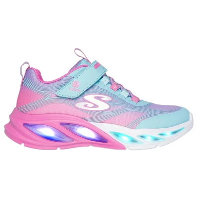 Abbildung von Skechers Sneaker &quot;COSMIC GLOW LIGHTS&quot;, Blink, Klettschuh mit Glitzer, Größenschablone zum Download